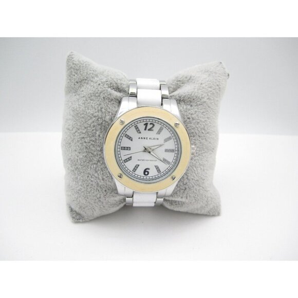 Women Anne Klein Quartz WR Analog 35mm Round Watch (H735) "New Battery" - Picture 5 of 10